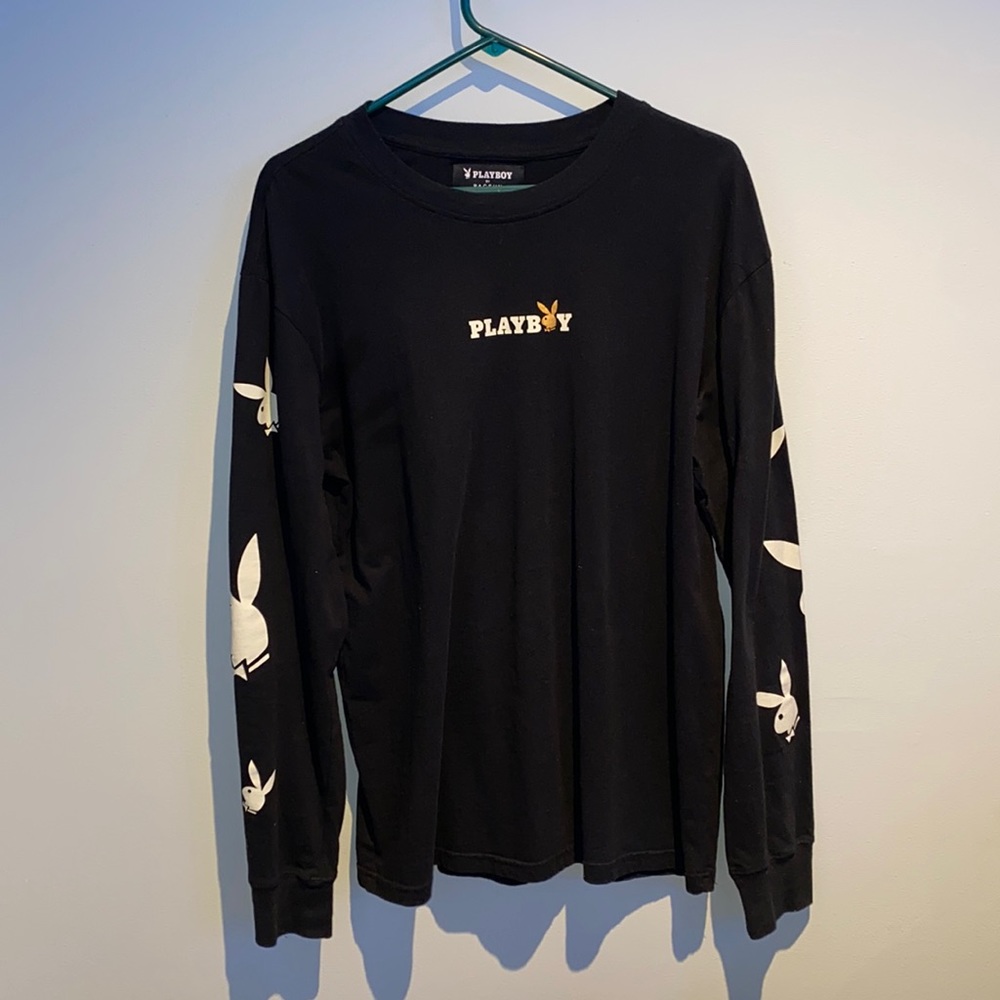 PLAYBOY X PacSun Black Long-sleeve T-shirt